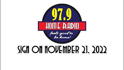 DWQZ-FM 97.9 MHz Home Radio Sign ON November 21, 2022
