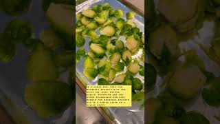 Quick and Tasty Baked Brussels Sprouts #shortvideo #healthy #shorts #easy #yummy #delicious