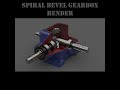 Spiral Bevel Gearbox Render #gear #render #animation #solidworks