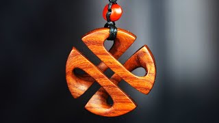 How to Carve a Maori Wooden Pendant\/Woodcarving\/Woodworking art—3