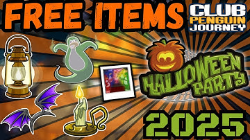 Club Penguin Journey | Every Free Item Location! 🕯️ (Halloween Party 2025)