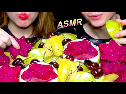 咀嚼音，食べる音，ASMR，フルーツのあめがけ，TANGHULU，탕후루，Tanghuru，CHERRY，KIWI，GUAVA，GRAPE，DRAGON FRUIT，APPLEㅣMUKBANGㅣ먹방