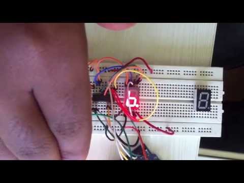 Infrared distace sensor with display (working)