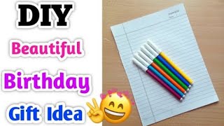 DIY Beautiful 😍 Birthday Gift Idea • NOTEBOOK PAGE Birthday Gift • Birthday Gift Box • birthday gift