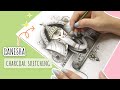 Lord Ganesha Charcoal Sketching | Ganesha Sketching Tutorial Step by Step