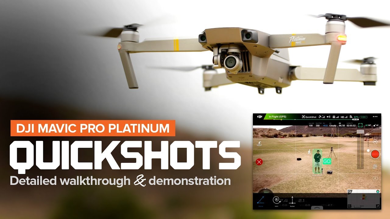 dji mavic pro quickshot modes