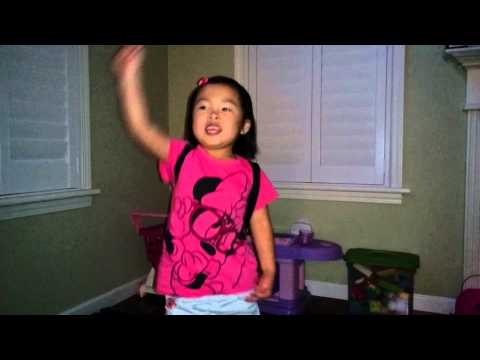 Saria singing the Challenger School song @ 3y 10m