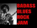 Badass blues rock jam  guitar backing track b minor  71 bpm