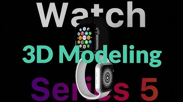 Apple Watch 5 in Blender 2.92 - 3D Modeling Timelapse