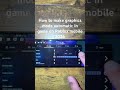 How to make graphics mode automatic in game on Roblox mobile 2026