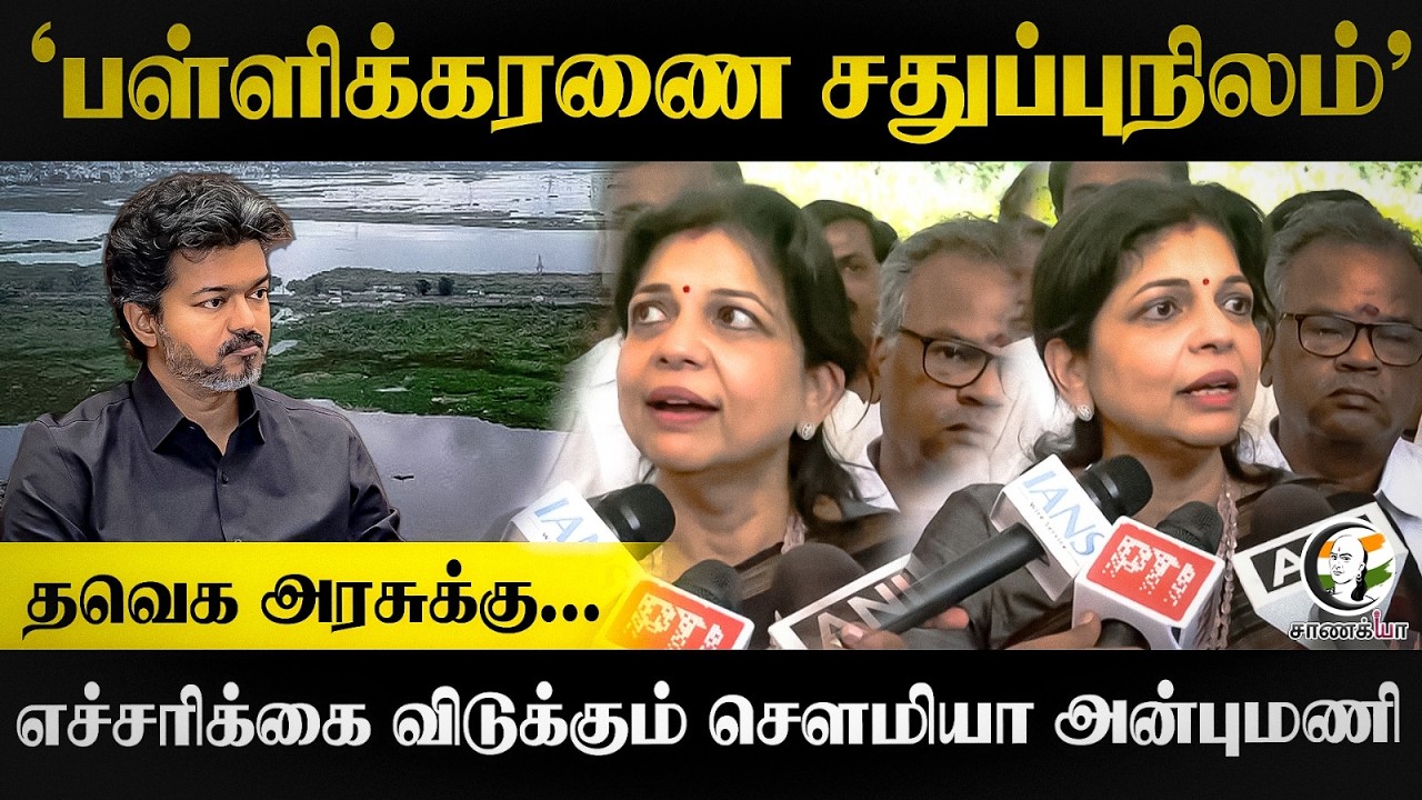 ⁣'பள்ளிக்கரணை சதுப்புநிலம்' எச்சரிக்கை விடுக்கும் Sowmiya Anbumani | Pressmeet | PMK | Chennai