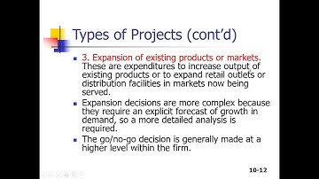 Casharka 2aad Types of Projects Chapter 11 Finance