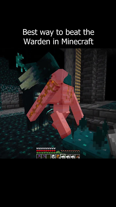 Best way to beat the Warden in Minecraft #minecraft
