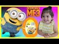 Huge Minion Egg SURPRISES! Learning Colors With Despicable Me