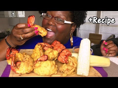 8-deep-fried-lobster-tails-먹방-mukbang-+-recipe