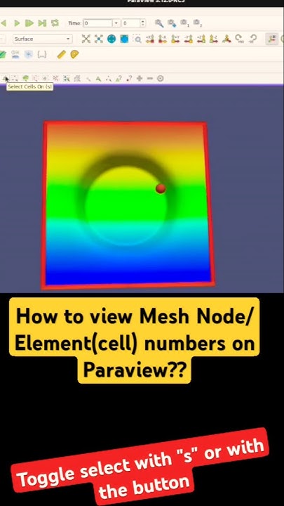 Paraview How to Find Mesh Node/Element ID? - YouTube