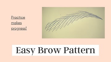 EASY BROW PATTERN * MACHINE HAIRSTROKES PRACTICE ON LATEX #pmu #machinehairstrokes #browpattern
