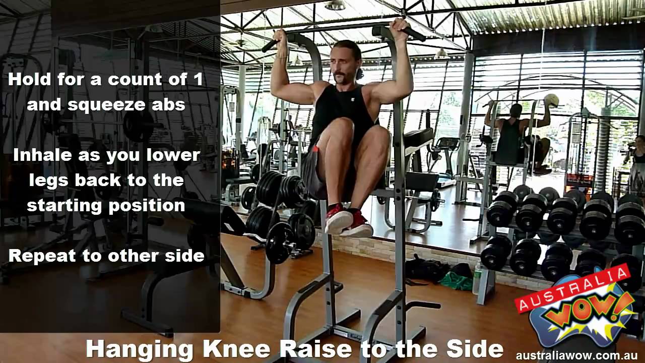 Hanging Knee Raise To The Side YouTube