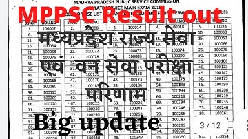 MPPSC mains 2019 Result Out || MPPSC Forest mains Result out || MPPSC Result 2020 update