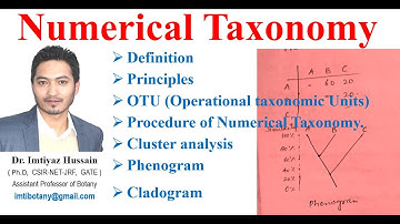 Numerical taxonomy & Operational Taxonomic Units,  #taxonomy  OTU Cluster analysis phenogram