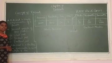 Class - 4 / Chapter - 8 ##Decimals / Concept of Decimal  & exercise 8.1