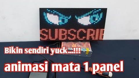 Cara merakit running text 1 panel p5 RGB