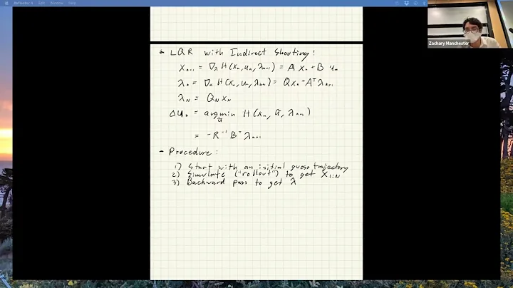 Optimal Control (CMU 16-745) - Lecture 7: The Linear-Quadratic Regulator 3 Ways