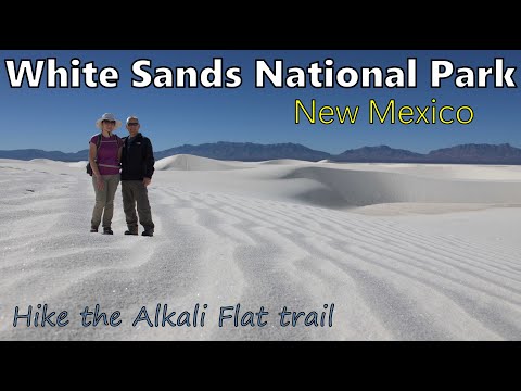 White Sands, New Mexico 4K UHD Alkali Flat trail Alamogordo White Sands Missile Range by Alaskan Ram Travel Adventures
