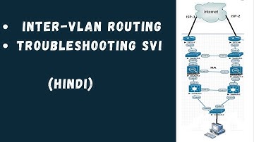 InterVLAN Routing & Troubleshooting SVI Interface | CCNP  | Hindi