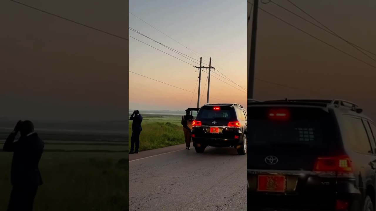 Museveni’s beautiful morning at Kibimba on his way to Busia on January 2 2024