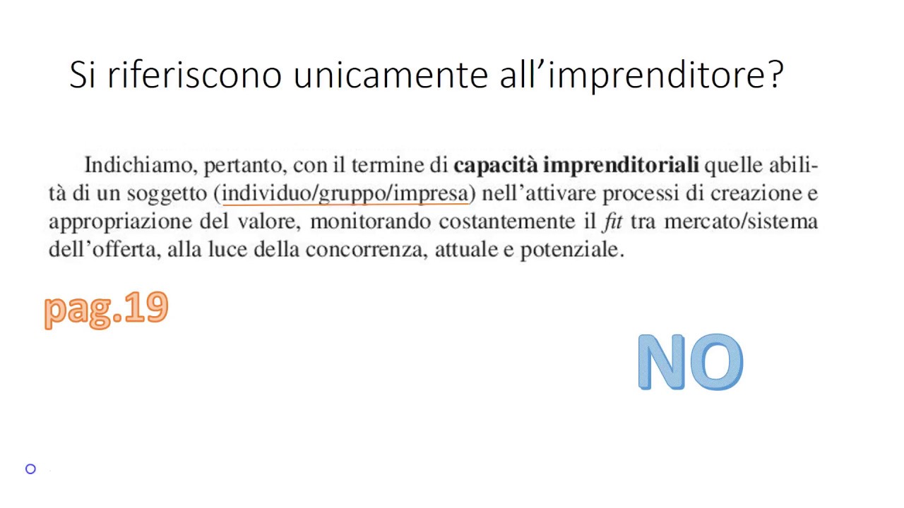 Cap 2   Capacità Imprenditoriali