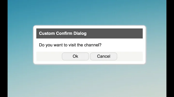 Custom Confirm Dialog in JS - Part 2/2 | JavaScript Tutorials | Web Development Tutorials
