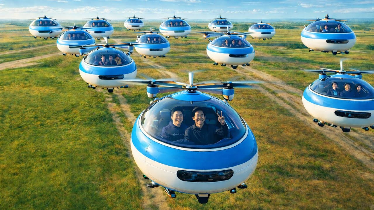 La Chine Lance son Taxi VOLANT Autonome Choque les États-Unis - Le FUTUR arrive plus vite que prévu