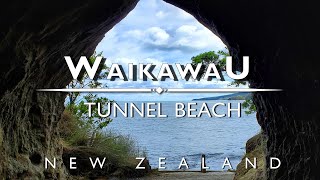 Waikawau Tunnel Beach - New Zealand