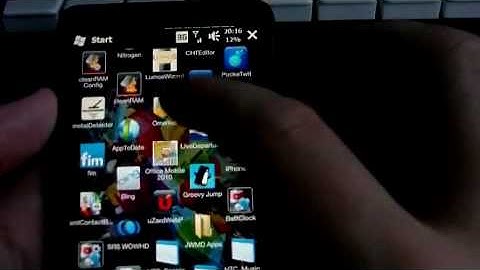 Windows Mobile: 5 Row Start Menu Mod