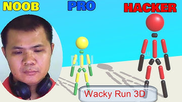 Noob VS Pro VS Hacker VS God in Wacky Run 3D - All Levels Gameplay Android, iOS - Kids TV Channel