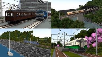 Rolling Line - Trains on the 4 Scenes of Japan Layout