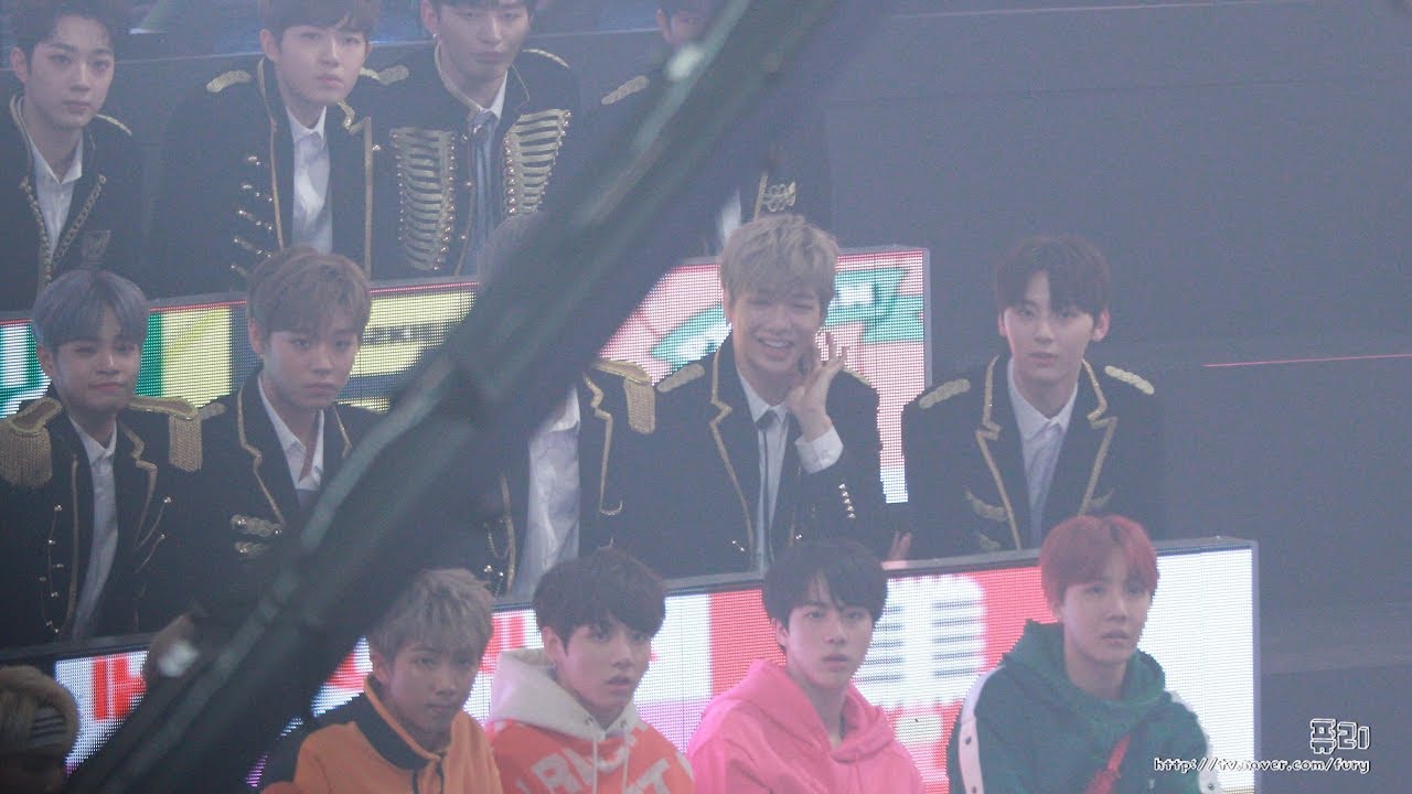 171231 워너원(WannaOne) 강다니엘 - Baby+니가 불어와(아스트로)+Destiny VCR(러블리즈) (2017 MBC 가요대제전)