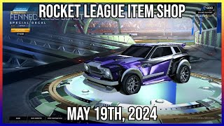 SPECIAL BLACK FENNEC EDGE BURST DECAL! Rocket League Item Shop (May 19th, 2024)