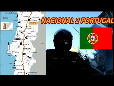 NACIONAL 2 PORTUGAL RUTA EN MOTO DE NORTE A SUR RUTA 66 PORTUGUESA