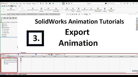 Vid 3: How to Export an Animated Video | SolidWorks Animation