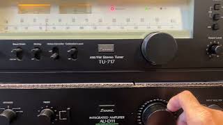 Sansui TU-717 Vintage AM:FM Stereo Radio Tuner; Tested - YouTube
