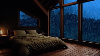 Sleep Instantly with Natural Sounds of Heavy Rain, Powerful Wind & intense Thunder at Stormy Night