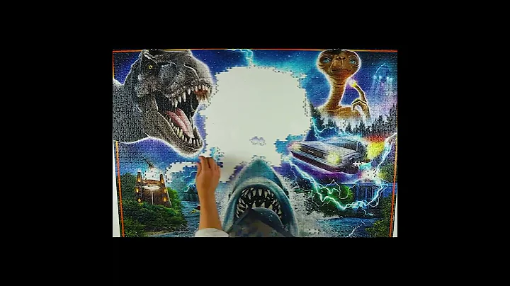 2000 piece classic movie puzzle time lapse - Universal - Ravensburger #shorts #short