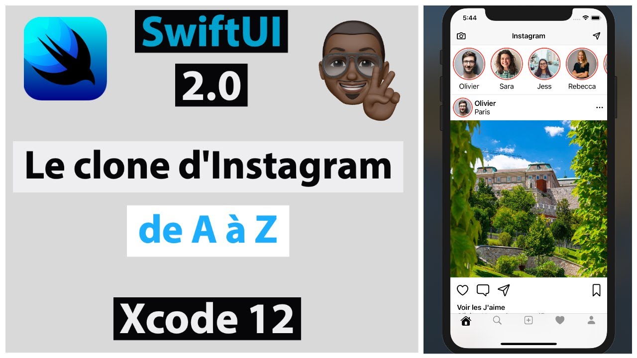 Download Tuto Complet Instagram Clone de A à Z en SwiftUI avec Xcode 12 et iOS 14 #ios