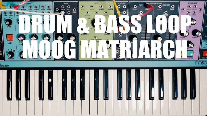 Moog Matriarch Sound Design : Drums And Bass Loop