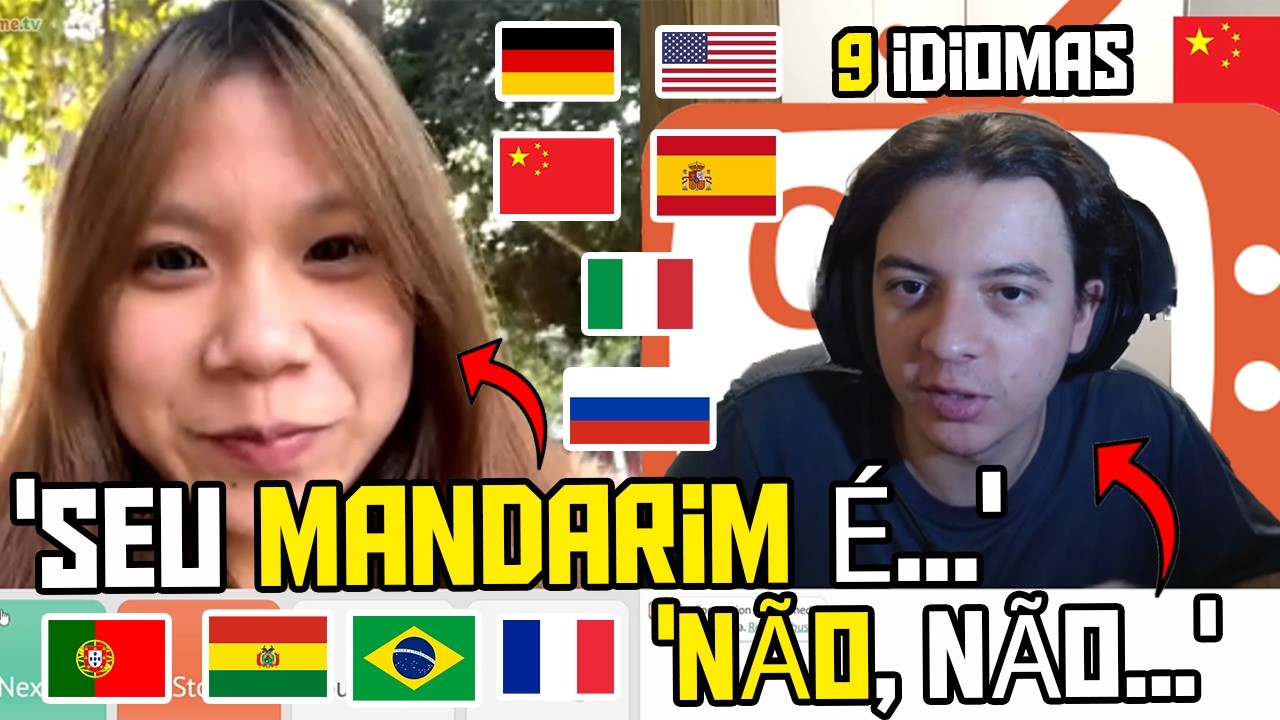 POLIGLOTA Brasileiro SURPREENDE Ao Falar 8 IDIOMAS Com Nativos - (Garota Chinesa Foi Legal)