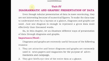 Diagrammatic and Graphic presentation of data-1