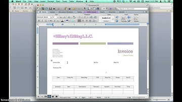 Creating Invoices Using Microsoft Word Templates