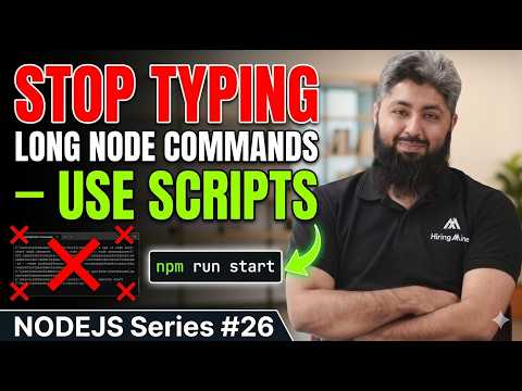 Stop typing long Node commands — use scripts | NodeJS Series #26